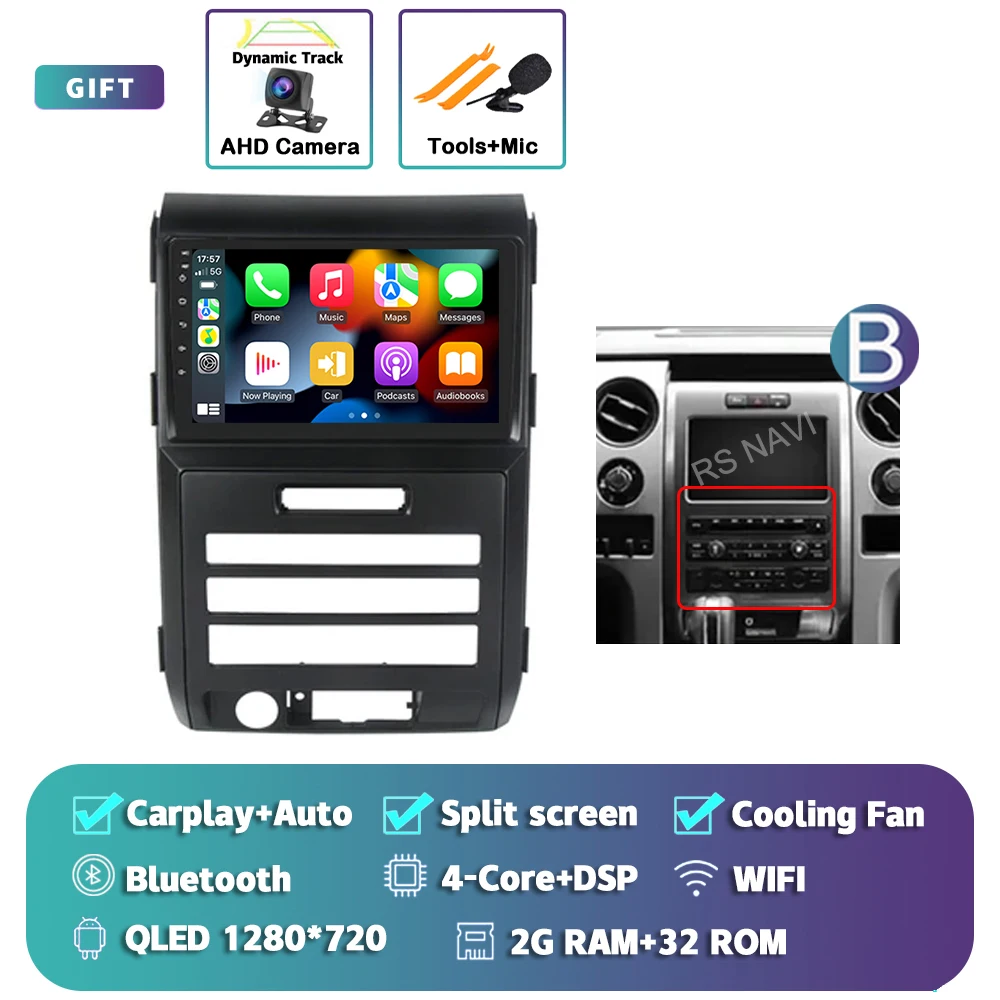 Android 15 Carplay Auto Radio Multimedia Speler Voor Ford F150 P415 Raptor 2008-2014 E53 X5 M5 autoradio Stereo Head Unit