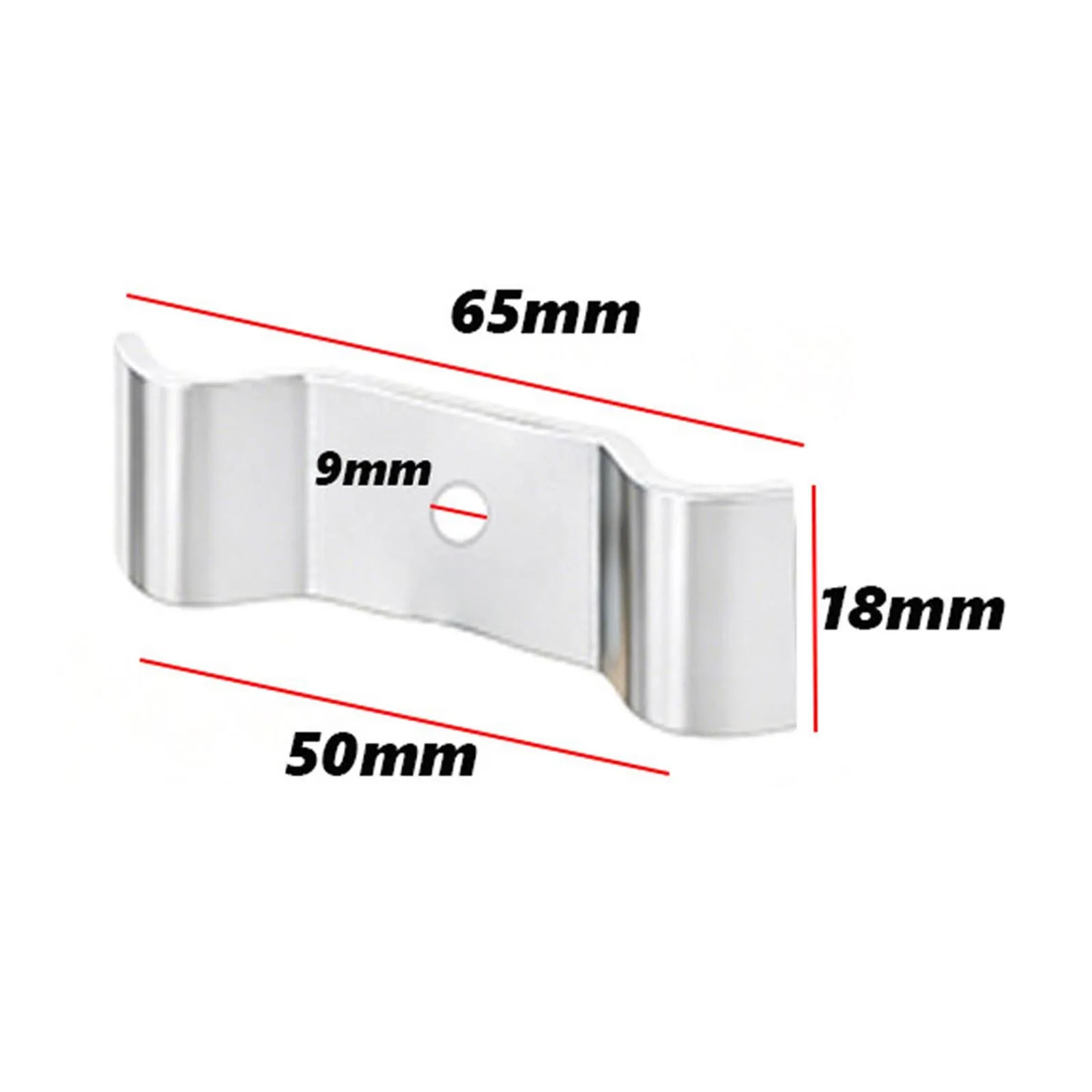 1Set Stainless Steel 65mm Secure Baluster Tension Supports Double-rod Fence Bracket Holders Needing M8 Screws