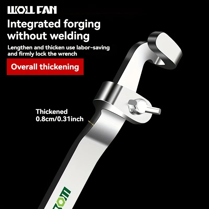 Picture 5: Wrench Extension Universal Expansion Tool Torque Wrench Conversion Rod New Thickened and Lengthened Extended Wrench Force Arm
