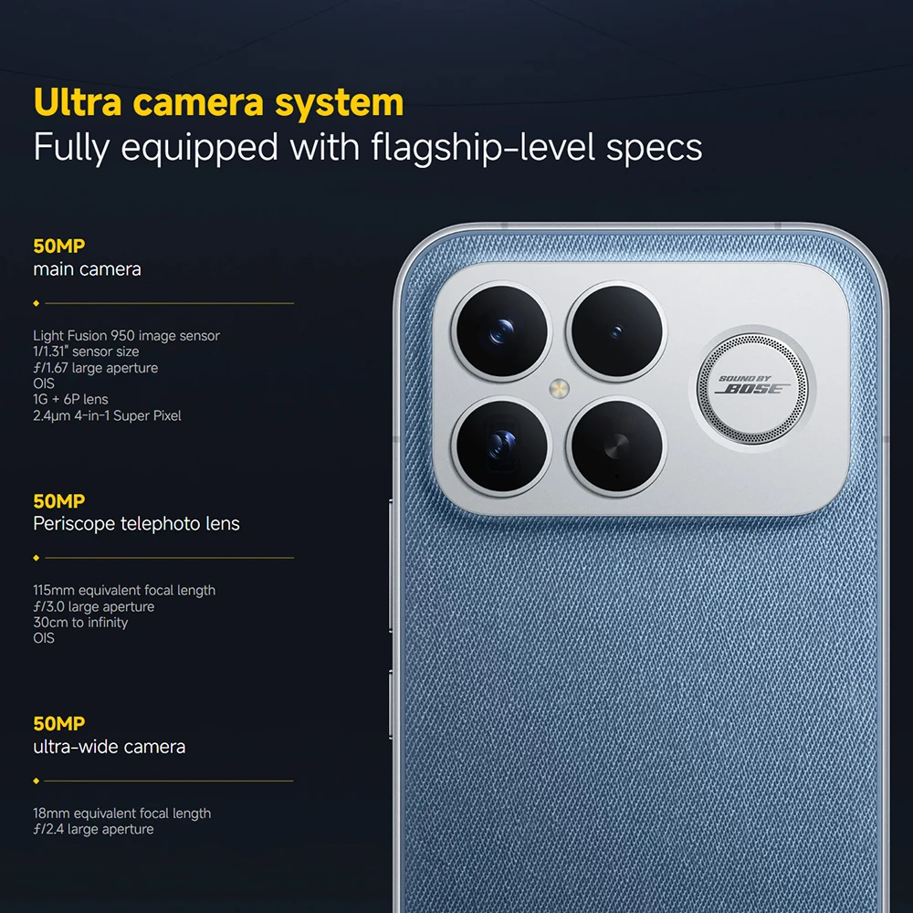 Teléfono Inteligente POCO F8 Ultra, Pantalla AMOLED de 6.85 Pulgadas, 120 Hz, Snapdragon 8 Elite Gen5, Carga Rápida de 100 W e Inalámbrica de 50 W 7