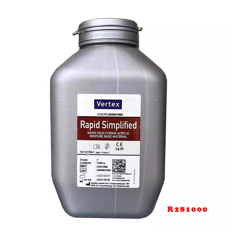 

1 кг/бутылка Vertex акриловый материал для протезов самоотверждаемый/термоотверждаемый высококачественный зубной протез смола