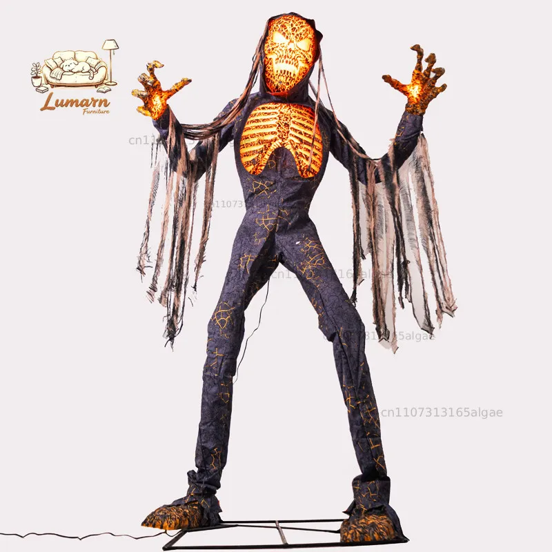 Halloween large electric voice-activated sensor ornament amusement
