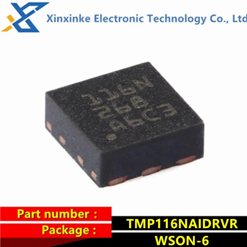 TMP116NAIDRVR WSON-6 Mark: 116N Board Mount Temperature Sensors +/-0.2 C Accurate Digital Temperature Sensor With NV Memory