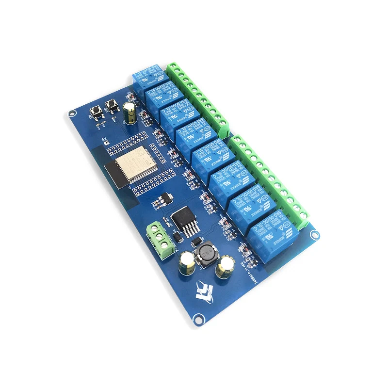 

DC5-30V Power ESP32 Макетная плата для умного дома WIFI для Bluetooth BLE 8-канальное реле Настраиваемые комплекты электронных модулей