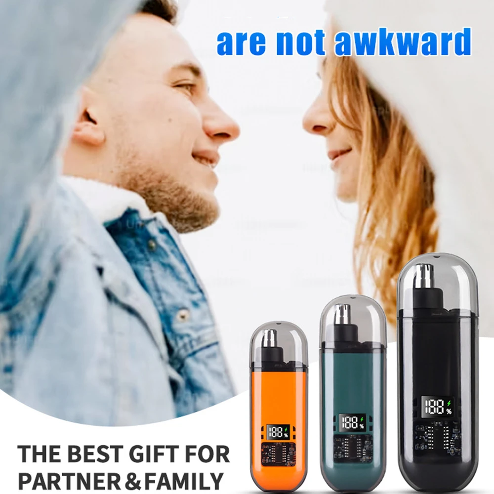 Mini Electric Nose Hair Trimmer for Men And Women Rechargeable Water Washable Nasal Hair Grooming Tool