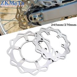 Motorcycle 270mm 245mm Front and Rear brake discs For Yamaha YZ125 YZ250 YZ250F YZ250FX YZ250X YZ400F YZ426F YZ450F WR 1998-2021