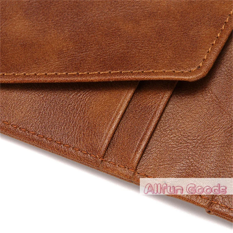 Bifold Leather Wallet - [TG835] 다기능 슬림 메탈 클램프 지갑