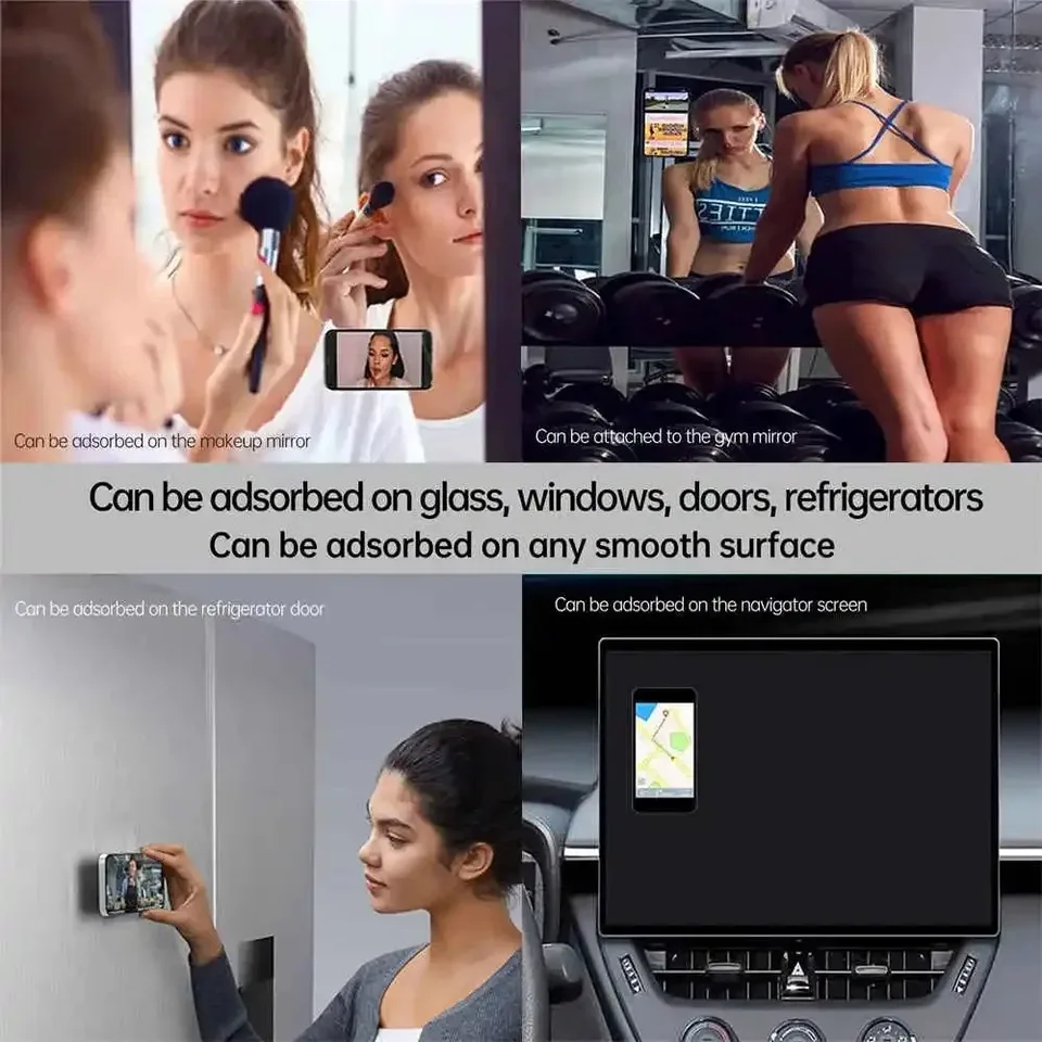 Soporte de Teléfono con Ventosa de Silicona, Multifuncional Antideslizante, Desmontable de Doble Cara, para iPhone Huawei Tablet 5