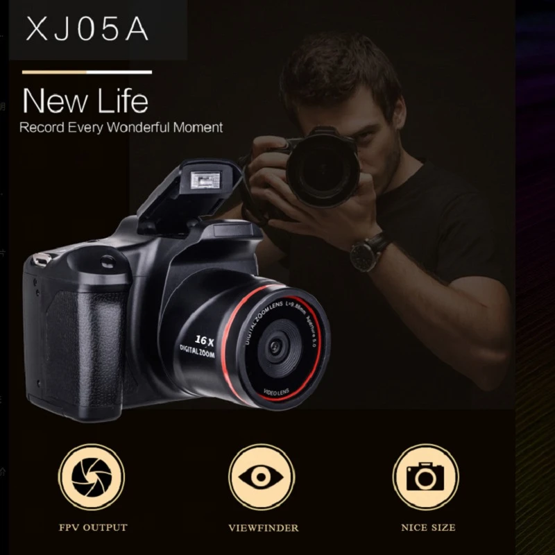 Upgrade Digital Full HD1080P 16x Digital Zoom Camera Professional Camera Video Camcorder Vlogging High Definition Camera