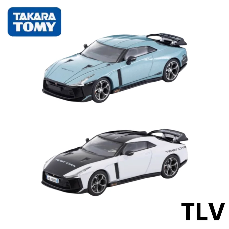 TOMICA TLV 1:64 NEO GT-R50 Alloy die-cast car models, children's birthday toys gifts Trendy accessories, room decoration.