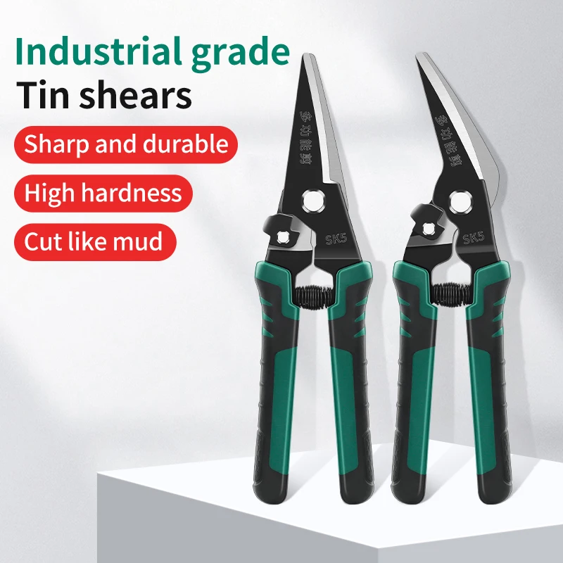 Stainless Steel Scissors Tin shears Sharp Durable Plant Branch Pruners Precision Rust Proof Metal Cutting Tool