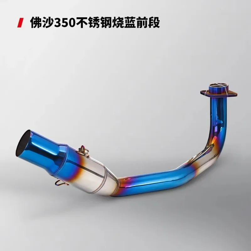 For Forza 350 Motorcycle Exhaust Link Stainless Steel Sliding Into Front Exhaust Pipe New Condition