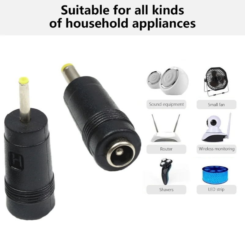 อะแดปเตอร์แปลงไฟอเนกประสงค์ขนาด5.5x2.1มม. เป็นตัวเมียไป2.5x0 7มม./3.5x1 35มม./4.0x1 7มม./5.5x2 5มม./5.5x2 1มม./5.5x1ตัวผู้7มม./4.8x1.7มม.