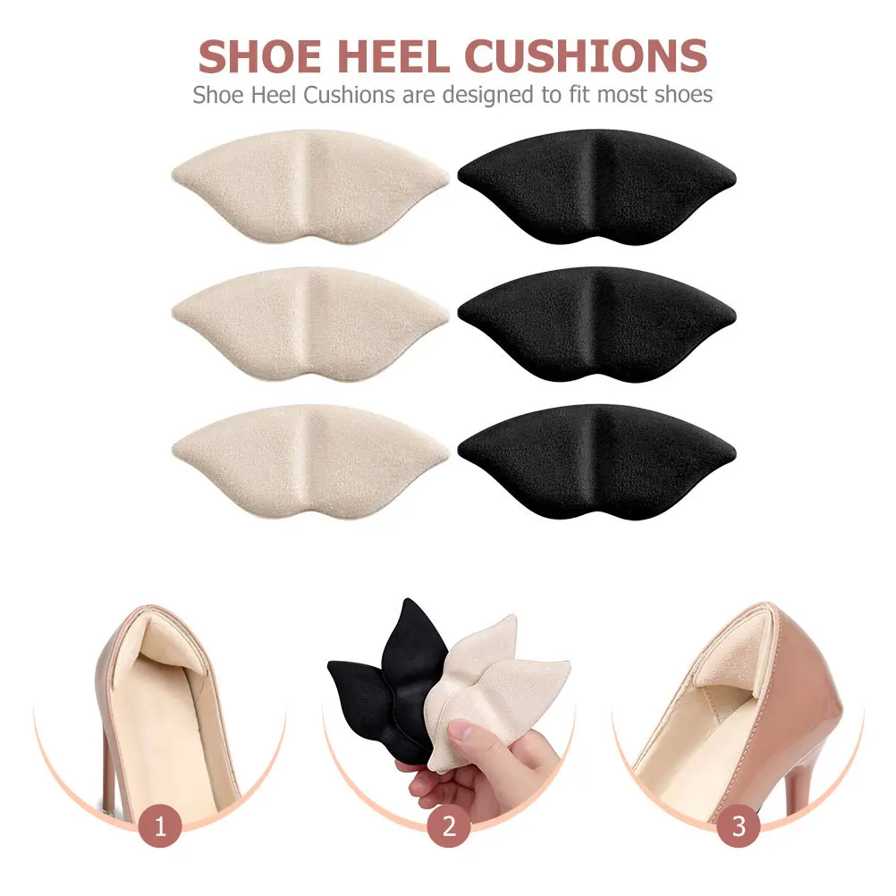 

12pcs Shoe Pads Breathable Shoe Cushions For Men Women Reusable Adhesive Heel Wear-Resistant Heel Cushions Grips Foot Care Tool