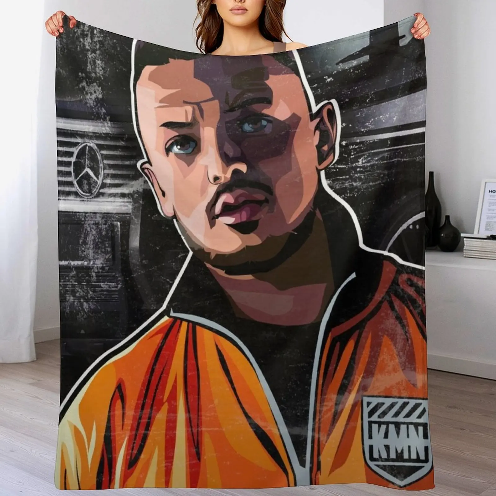 AZET KMN GANG / German rap / HipHop / Rap music Throw Blanket