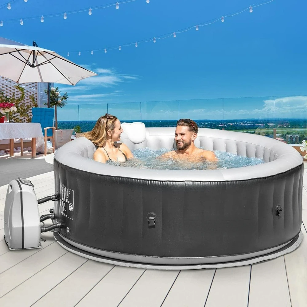 

40 Degree Quick Heating Inflatable Spa With 130 Air Jet Massage System (Hot Tub + Inflatable Lid),inflatable Pool