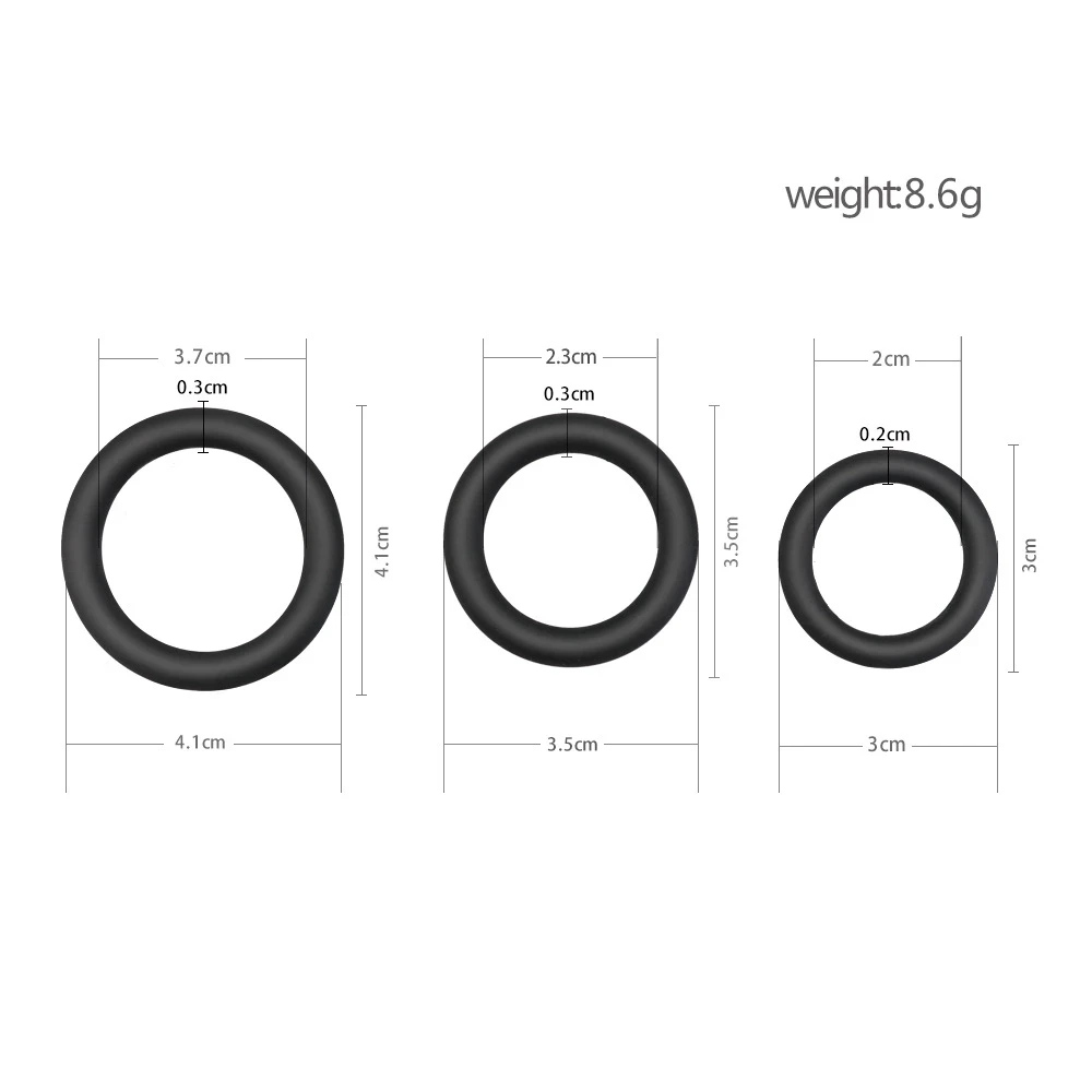 Reusable Penis Ring Silicone Male Delay Ejaculation Cock Rings Sex Toys for Men Time Lasting Scrotum Penis Sleeve Adult Toy Shop