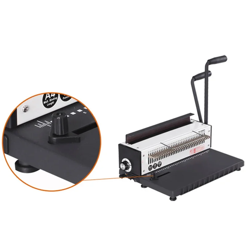 TD-1500B34 Manual Punching And Binding Machine A3A4 Document Iron Ring Punching Machine Pressing Ring Binding Machine