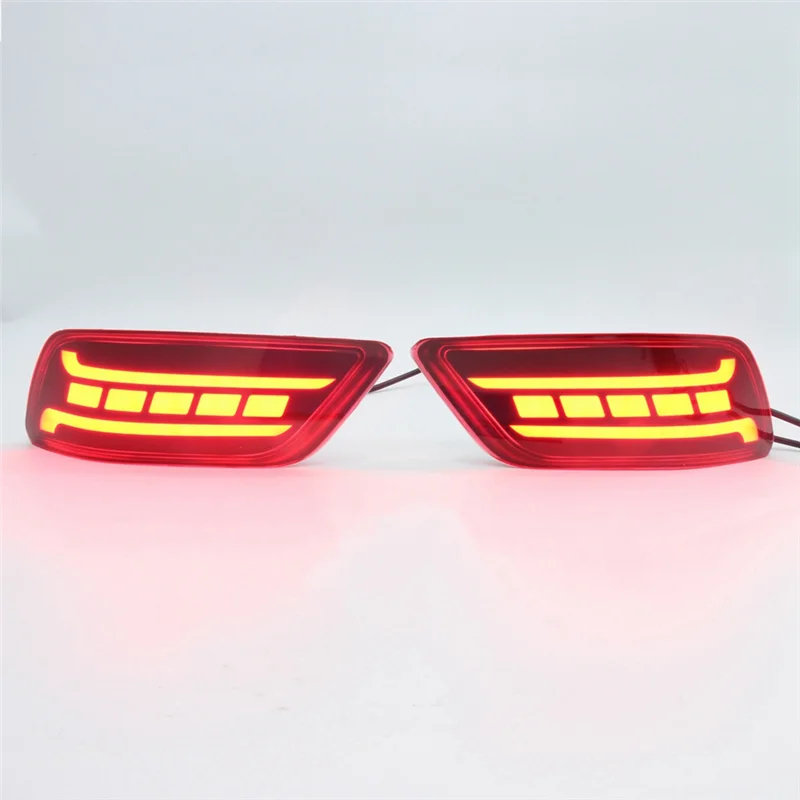 

A50Q-For Subaru Forester 2019-2023 Car LED Rear Bumper Reflector Light Tail Auto Turn Signal Brake Lamp