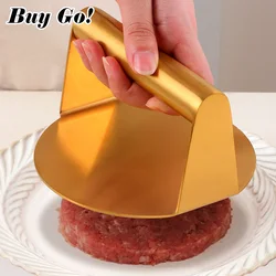 1Pc Stainless Steel Smash Burger Press Hamburger Patties Meat Masher Circular Meat Press Mold for Deli Meats Kitchen Accessories