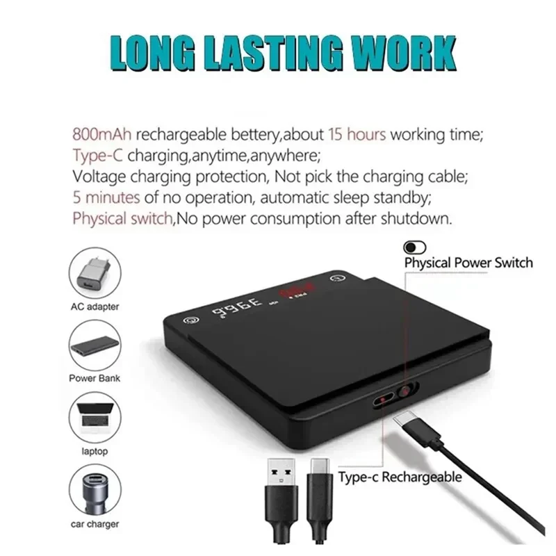 AT13 Electronic Coffee Scale, Home Italian Coffee Scale, Coffee Bean Weighing And Timing Scale, Kitchen Scale