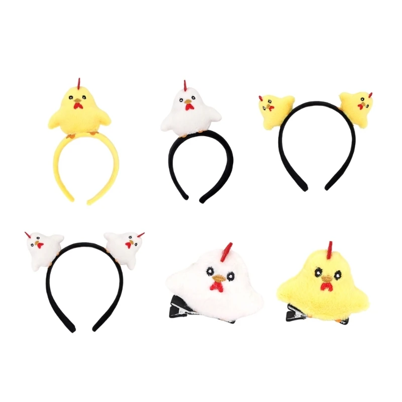 50LE Stylish Animal Theme Headband Chicken Hairband For Festivals And Gatherings