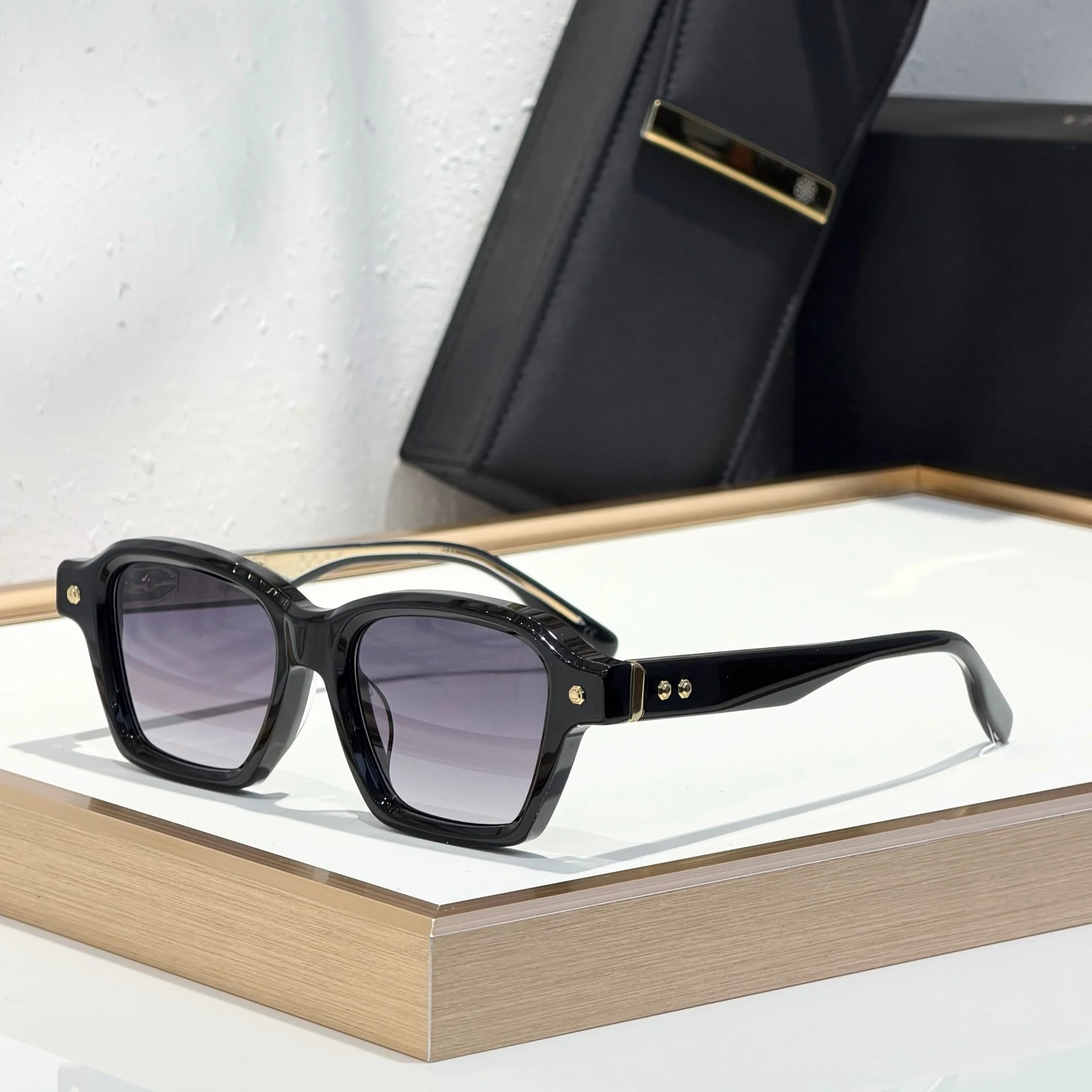 

JD Project 08 Top Quality Mens Sunglasses for Women Classic Punk Luxury Acetate Titanium UV400 Designer Sunglasses with box