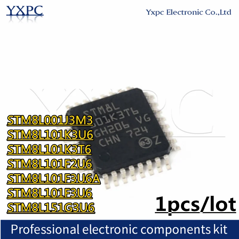 STM8L001J3M3 8L001J3 STM8L101K3U6 L101K3 STM8L101K3T6 STM8L101F2U6 L1A2 STM8L101F3U6A L1A1 STM8L101F3U6 L1S3 STM8L151G3U6 8L151G