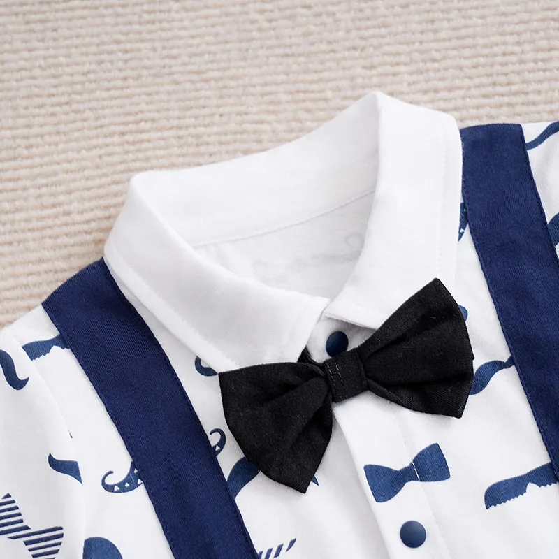 العصرية 100% القطن الطفل نيسيي التلبيب لينة ربطة القوس فيونكة الاسلوب المناسب عادية مريحة محبوك الوليد رومبير البحرية لطيف كول الرضع