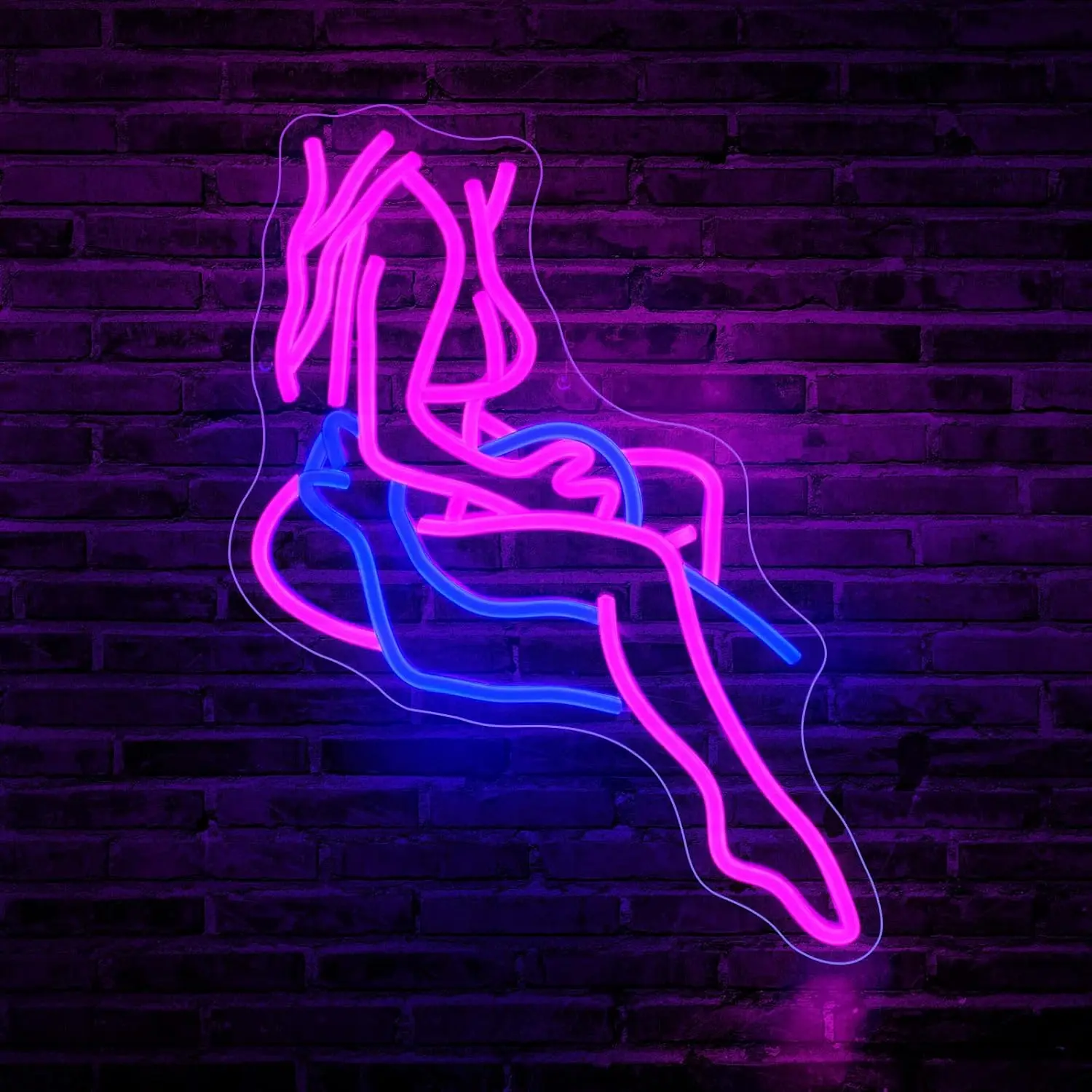 Sexy Woman Neon Sign LED Wall Art USB Powered Female Body Glow Lamp Modern Aesthetic Theme Decor Home Bar Cafe Party  Light