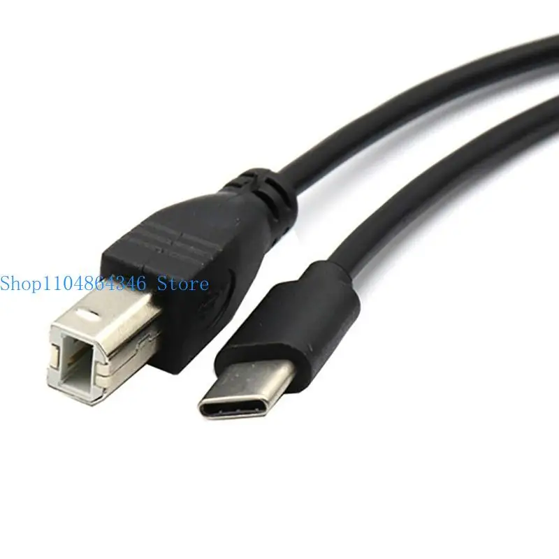 652F Durable Type C to USB B Printer Cable for Printer, Scanner, MIDI Keyboard