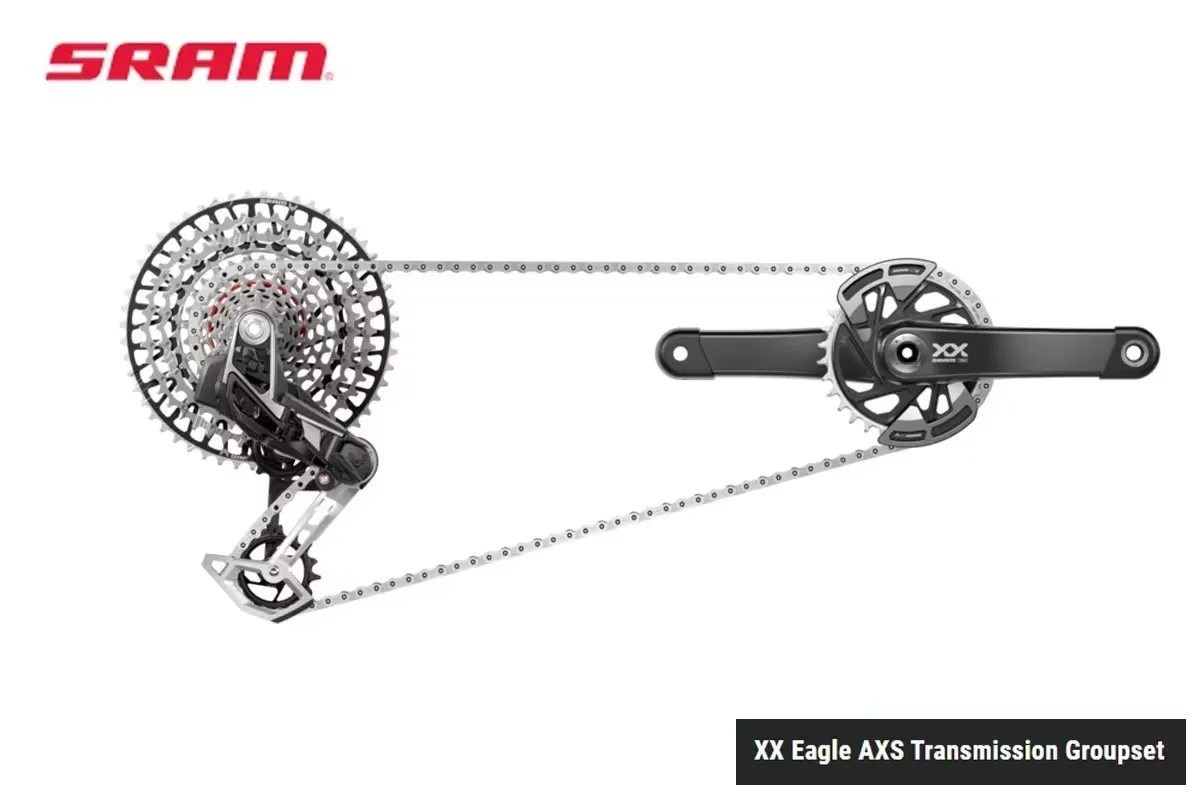 SRAM 2023 NEW TRANSMISSION  XX Eagle AXS Transmission Groupset With the perfect balance of robustness and weight savings