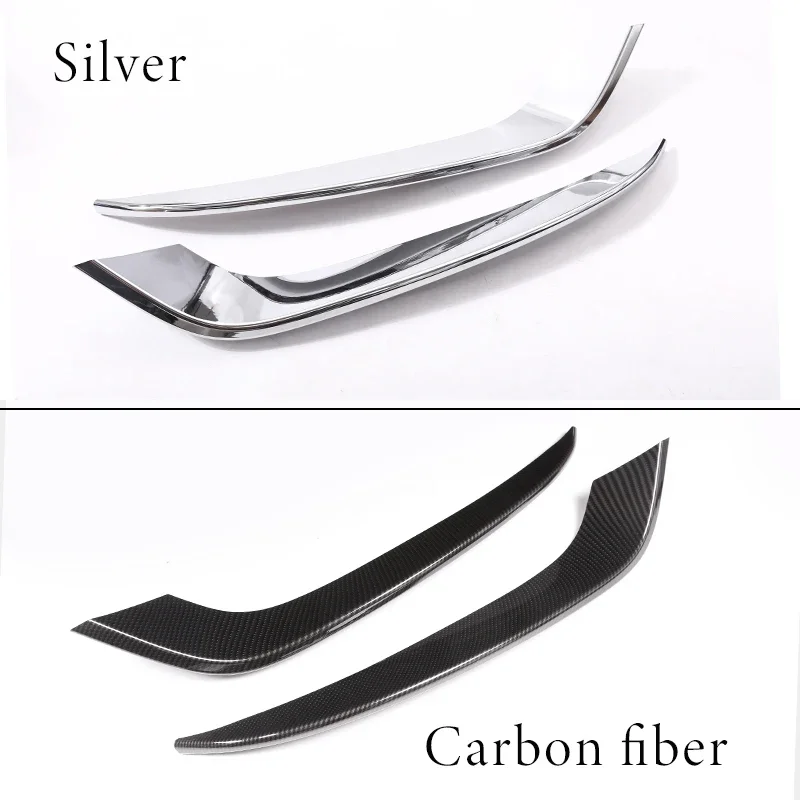 For BMW 3 Series GT Gran Turismo F34 2013-2018 ABS Chrome Front Fog Lamp Strips Trim Set of 2pcs Car Accessories