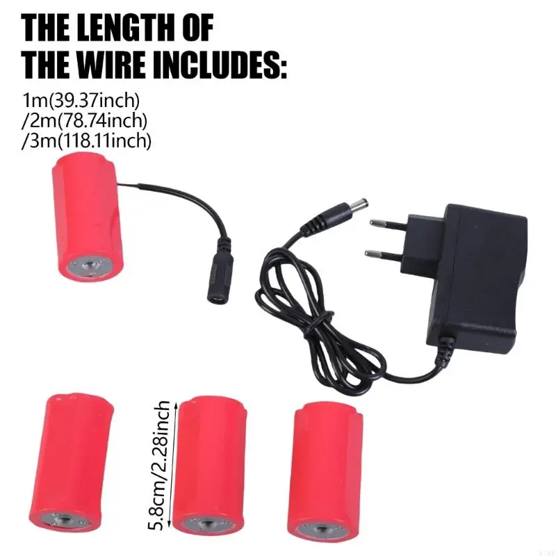 Câble d'élimination batterie l'adaptateur batterie 6V LR20 D pour l'instrument Toi jouet k1kf