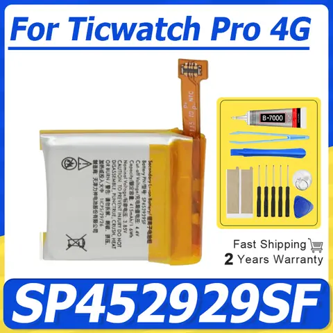 Replacement Watch Battery For Ticwatch Pro 4G LSSP452929SF LSSP452929S SP452929SF WG12016 Bluetooth Version TicWatch S2 E2