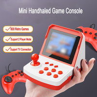 Mini A6 plus  Arcade Game Console Retro Arcade Handheld Game Player with 600games  8 bit Games Support TV Display Gift for Kid