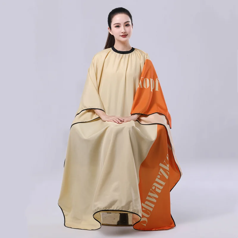 Two Tone Hairdressing Wrap Cloth Hair Cutting Cloak Hair Salon Haircut Capes Barber Anti Hair Apron Hairstylist Anti Static Robe