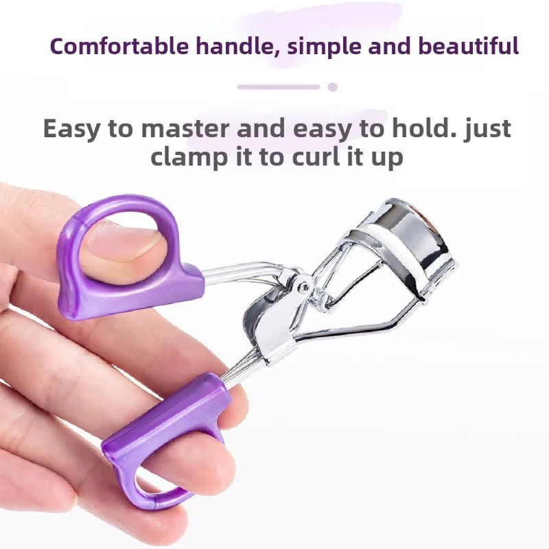 1Pc Purple Curling Eyelash Curlers Shaping Natural Sunflower Eyelash Curler Portable Eyelash Curler Eyelashes Curler Beauty Tool