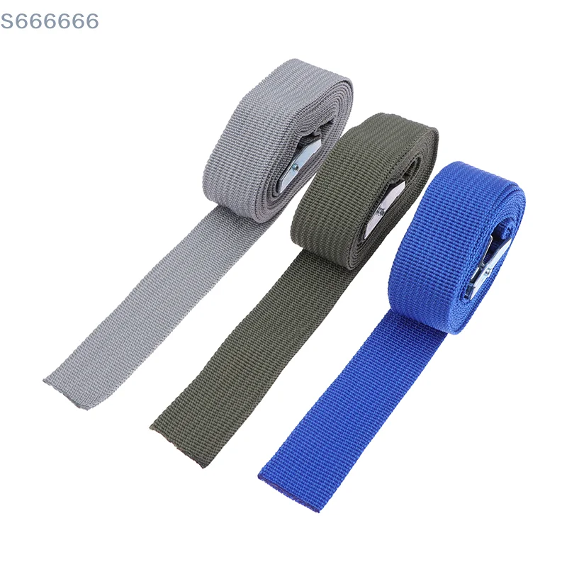 Correas de carga de 2M para motocicleta, coche, bicicleta, cuerda de remolque de Metal, cinturón de fijación de trinquete fuerte para bolsa de equipaje con hebilla, cinturón de amarre