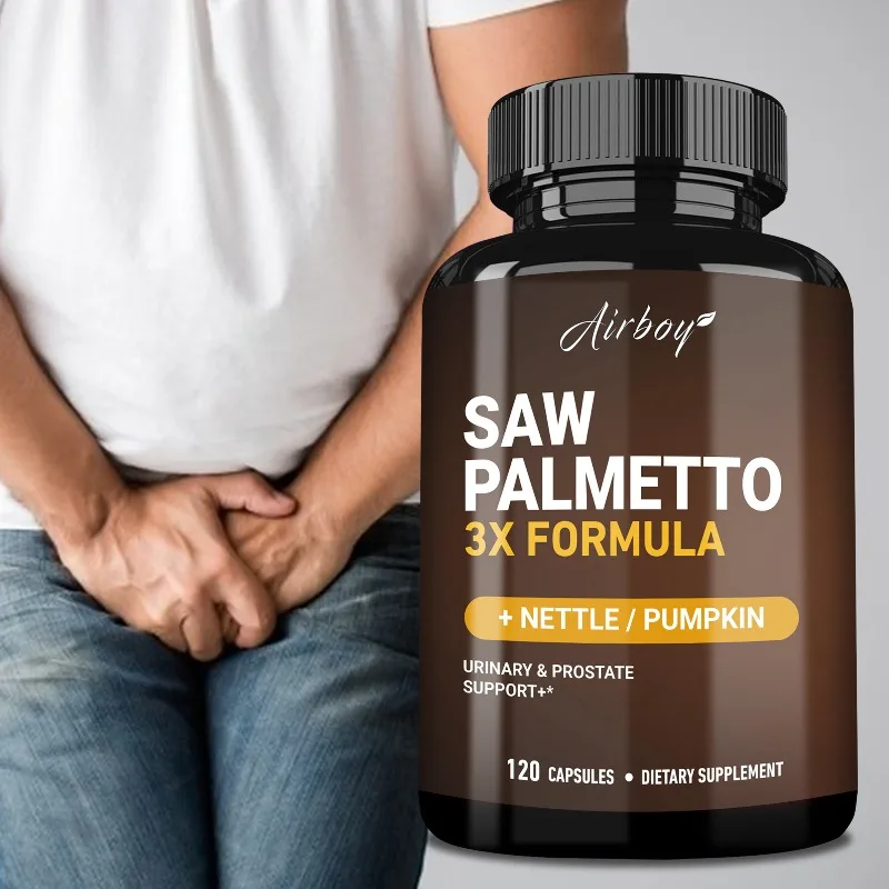 

Saw Palmetto Capsules - Prostate Health, Urinary System Support, Promotes Hair Health, Supports Energy and Vitality