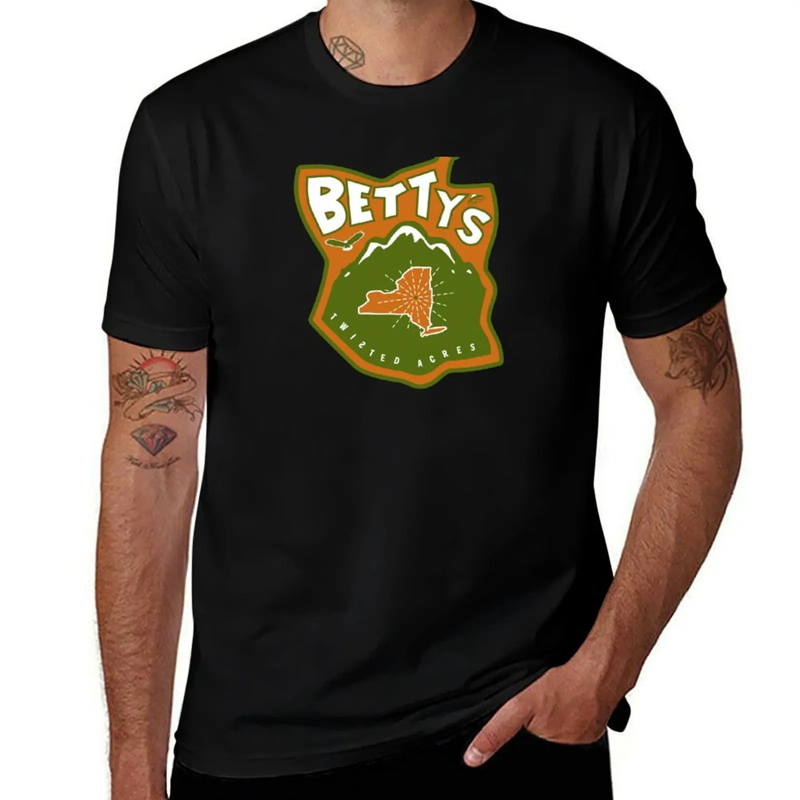 Betty's Twisted Acres Classic Logo T-Shirt Fashion Pattern Printed Tee Shirt