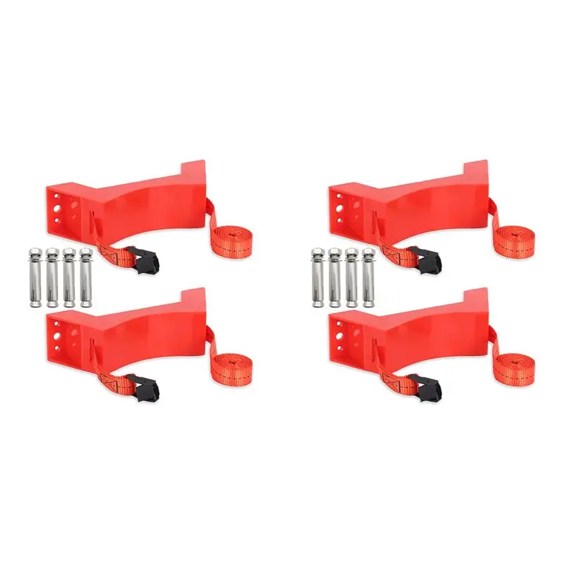 

AU28-4Pcs Propane Tank Holder, Gas Cylinder Holder,Cylinder Wall Mounted Bracket,Gas Cylinder Holder For Rv Water Softener,A