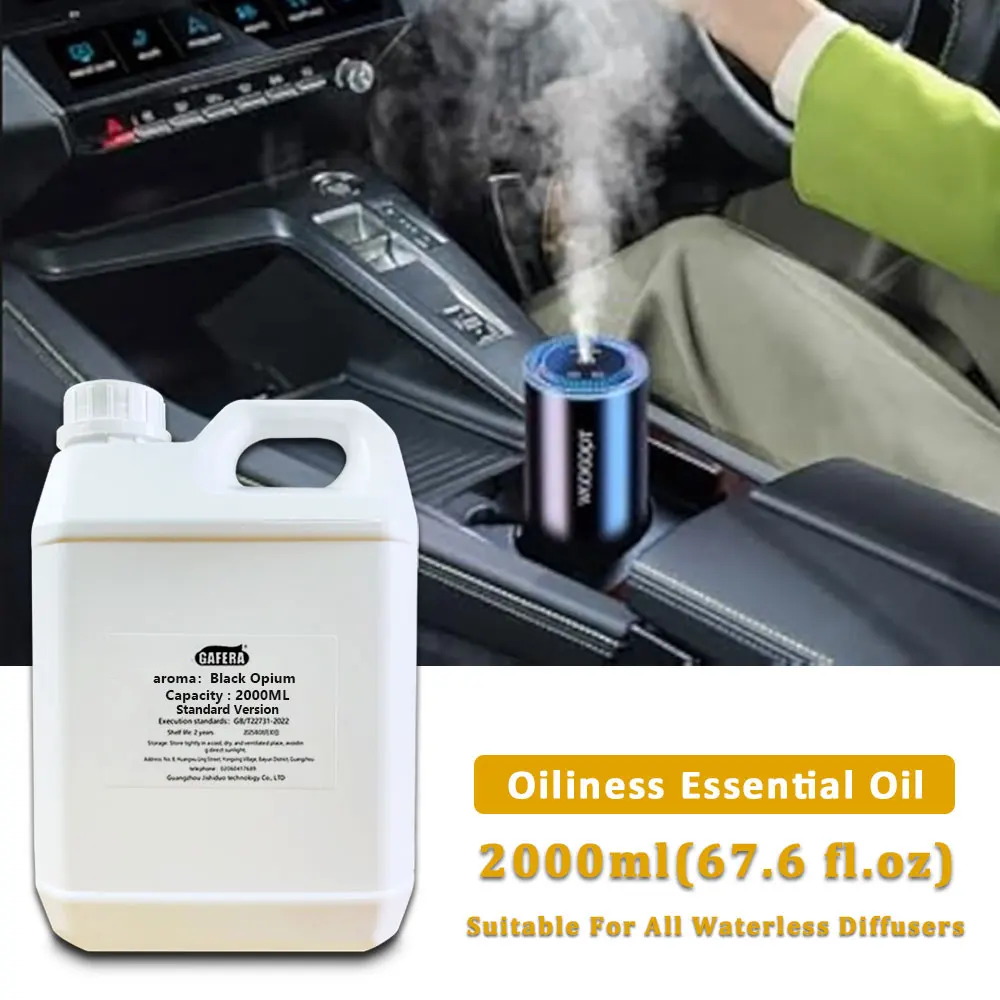 GAFERA 2000ml(67.6 fl.oz) Black Opium Shangri-La Essential Oil - For All Waterless Diffuser, Diffuser Replenish Aromatherapy Oil