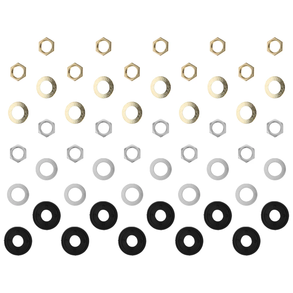 20 set parti di montaggio design di precisione orologio da parete al quarzo meccanismo riparazione dadi rondelle anelli in gomma ad alta elasticità antietà