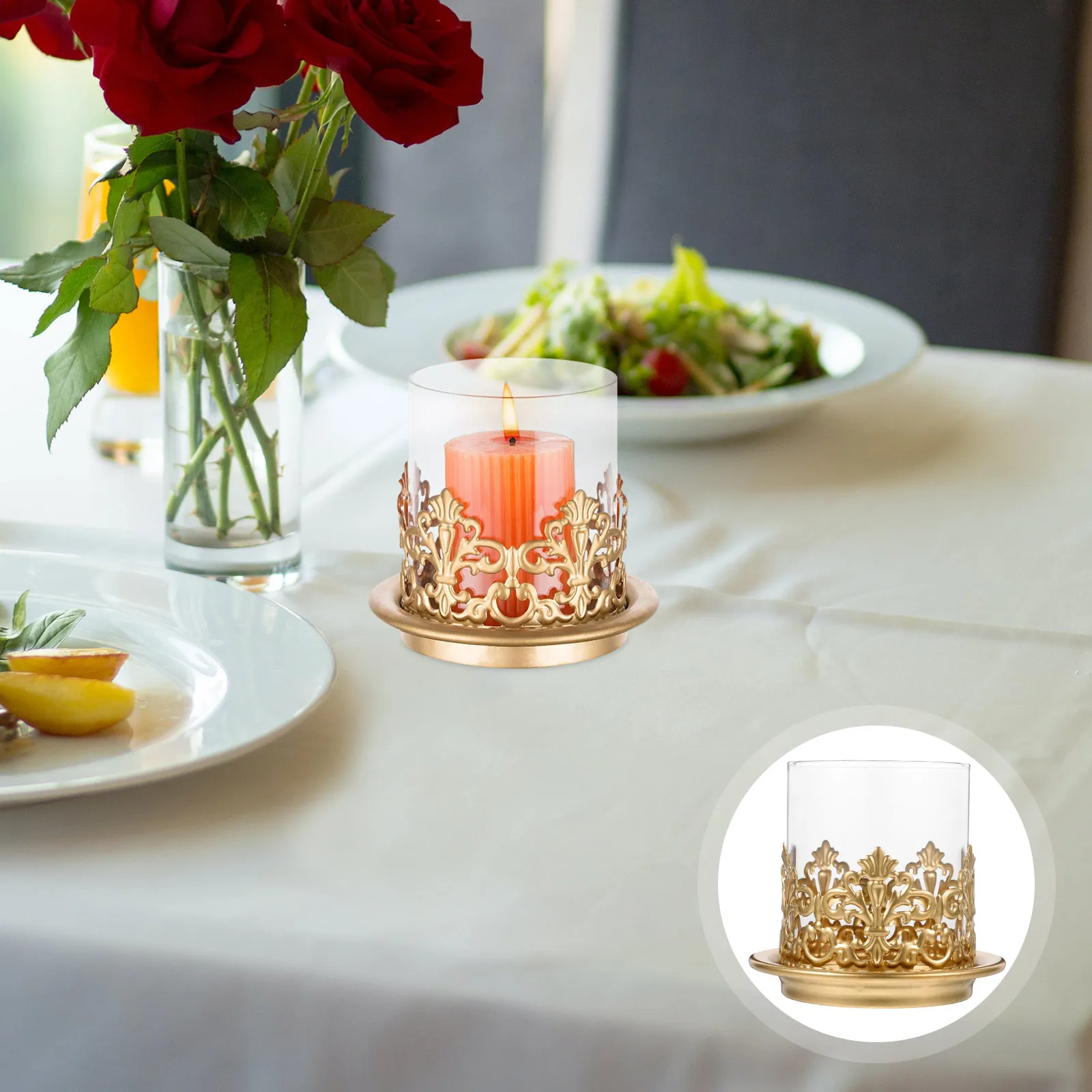 

2Pcs Retro Iron Jars for DIY Aromatherapy Making Storage Decorative Desktop Holder Ornament DIY Storage Jar