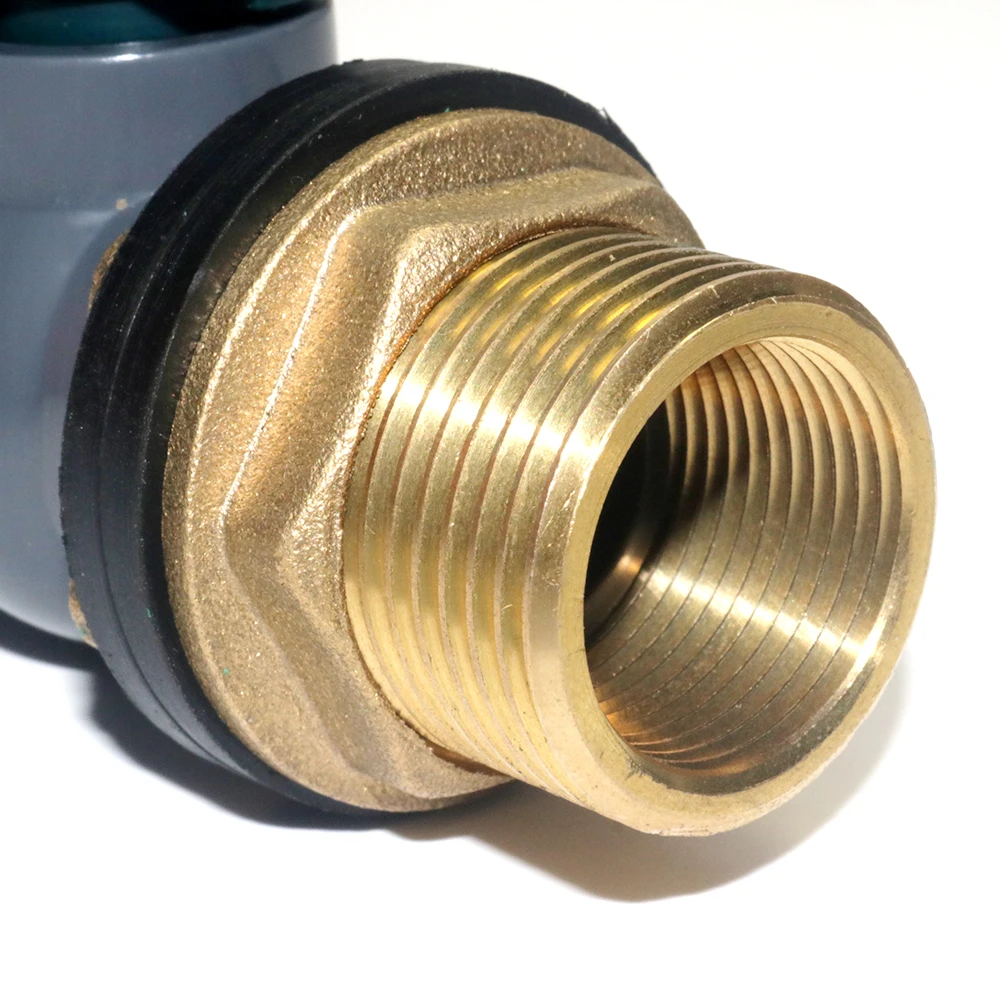 

Garden water connection copper threaded flange plastic ball valve set 1'' To 3/4'' Garden irrigation water tank faucet