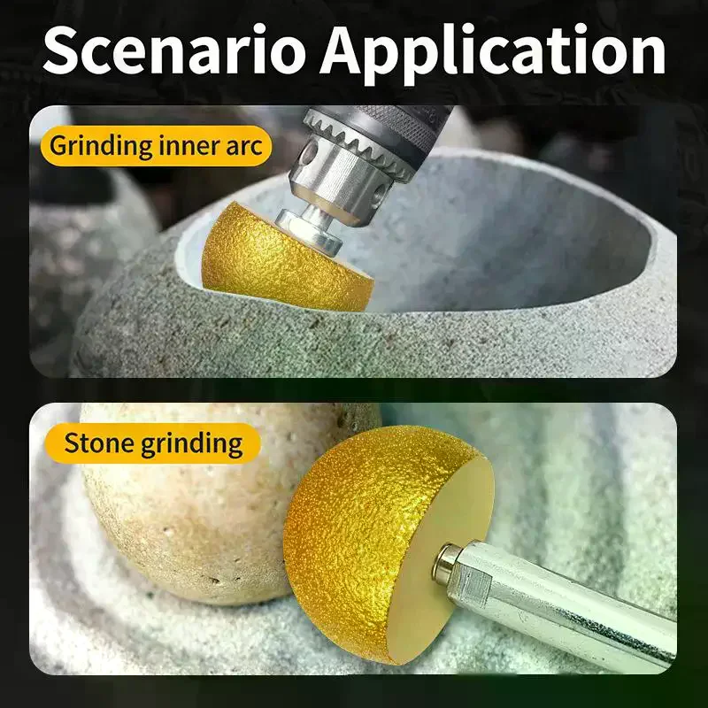 

Алмазные фрезы с грибовидной головкой 30, 40, 50 мм для внутренней обработки дна чаши, гравировки и полировки