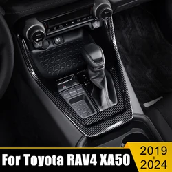 For Toyota RAV4 XA50 2019 2020 2021 2022 2023 2024 RAV4 Hybrid ABS Car Gear Shift Panel Interior Protector Cover Trim Sticker