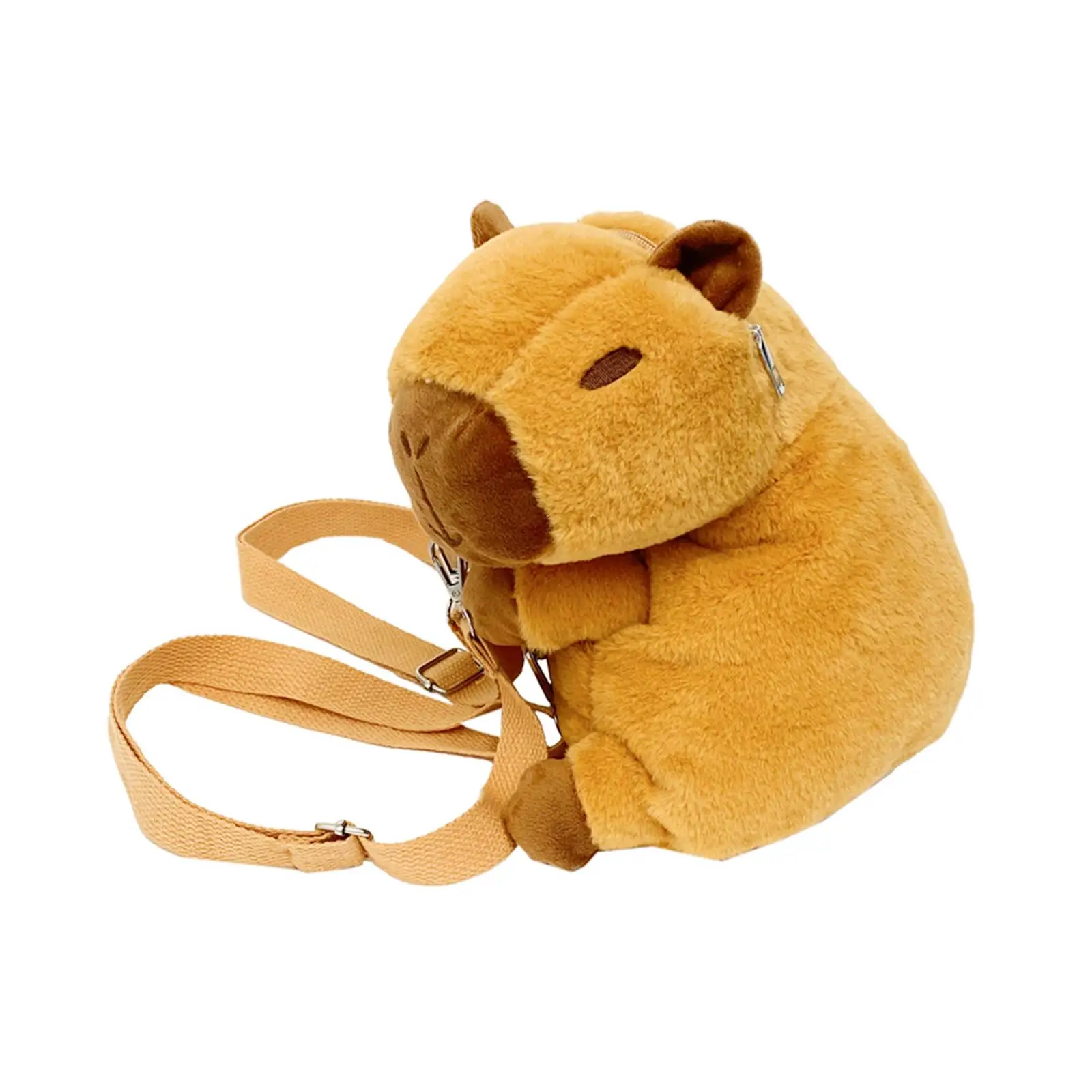 Mochila Capivara Leve para Adultos e Crianças, desenhos animados macios práticos, Engraçado