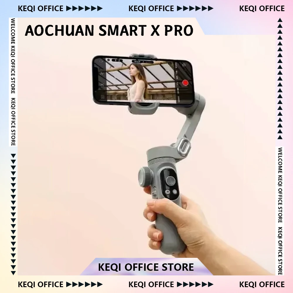 

AOCHUAN Smart X Pro Handheld Mobile Gimbal SmartPhone Selfie Tiktok Vlog Selfie Stick Live Streaming Video Recording Custom Gift